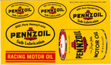NOS Pennzoil Sticker Assortment Pack Late 1970s/Early 1980s front