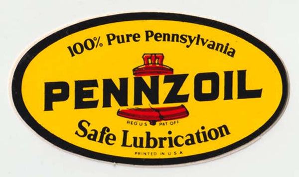 Original 1970s-80's Pennzoil Sticker