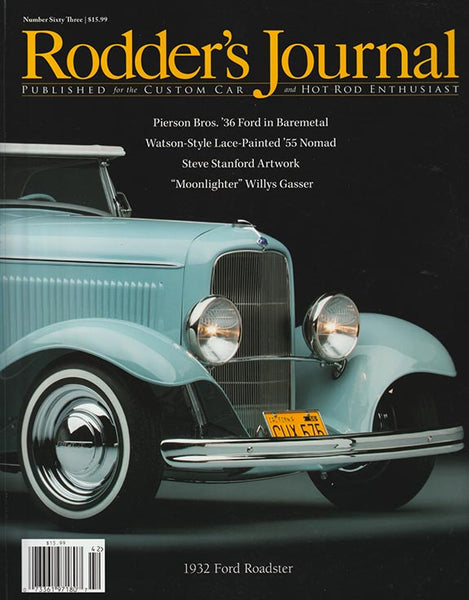 Rodder’s Journal Number Sixty Three – Cover B