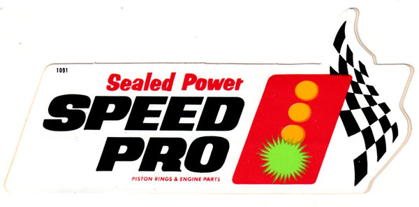 Vintage NOS 1980's Speed Pro Sticker Red