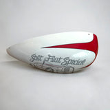 Motorcycle gas tank top view