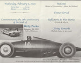 Wally Parks 90th Birthday Program 2003 - center spread