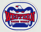 Original 1970s-1980s Vintage Western Racing Wheels Decal front