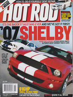 July 2006 Hot Rod Magazine 2007 Shelby Mustang