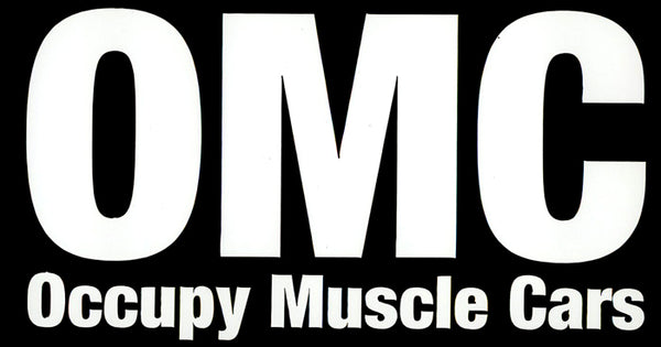 Occupy Muscle Car White Vinyl Sticker - Nitroactive.net