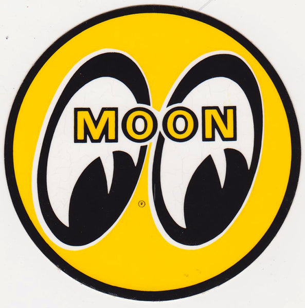 Authentic NOS Moon 3-inch Sticker 1970s - Nitroactive.net