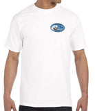Malibu Shirts Fremont Drag Strip White T-Shirt - Front