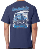 Irwindale Raceway 1933 Willys Gasser Blue T-Shirt Back - Nitroactive.net