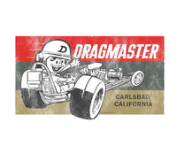 Dragmaster Nostalgia Drag Racing White T-Shirt