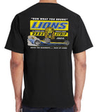 Malibu Shirts Race at Lions Black T-Shirt