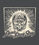 Malibu Shirts Lions Drag Strip Nitro Gray T-Shirt artwork - Nitroactive.net