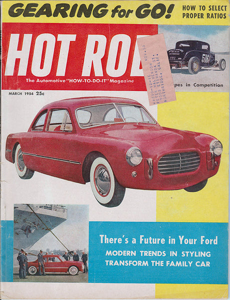 March 1954 Hot Rod Magazine Cover
