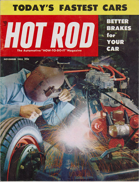 November 1955 Hot Rod Magazine Cover