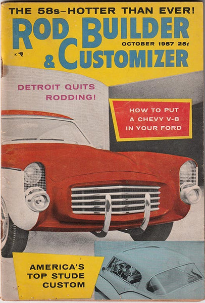 October 1957 Rod Builder & Customizer Magazine