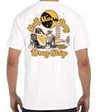 Malibu Shirts Half Moon Bay Slingshot White T-Shirt - Back