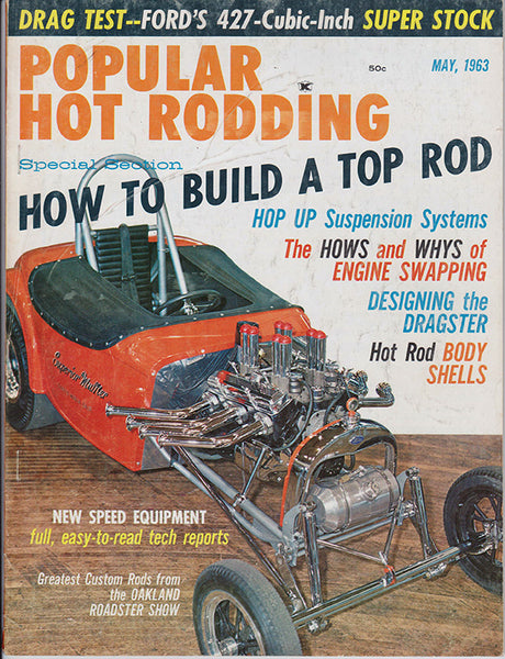 May 1963 Popular Hot Rodding Magazine Cover