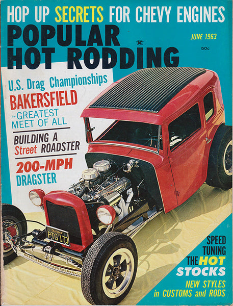 June 1963 Popular Hot Rodding Magazine Cover