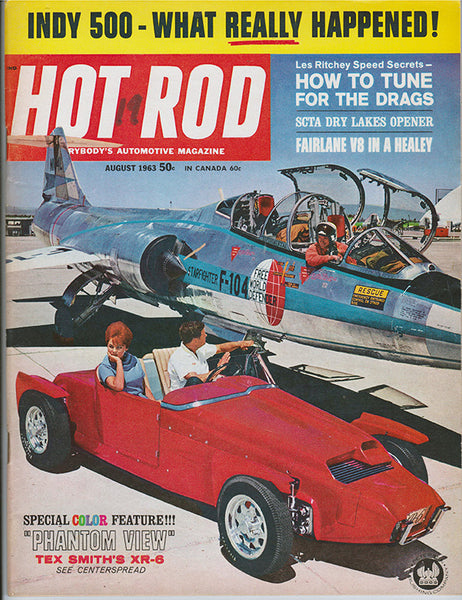 August 1963 Hot Rod Magazine Cover XR-6