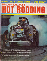 August 1967 Popular Hot Rodding Magazine Cover Fuel Altered Burnout