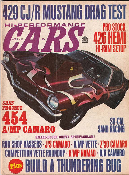 April 1971 Hi-Performance Cars Magazine
