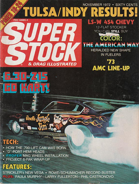 November 1972 Super Stock & Drag Illustrated Magazine - Nitroactive.net