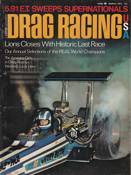 March 1973 Drag Racing USA Magazine