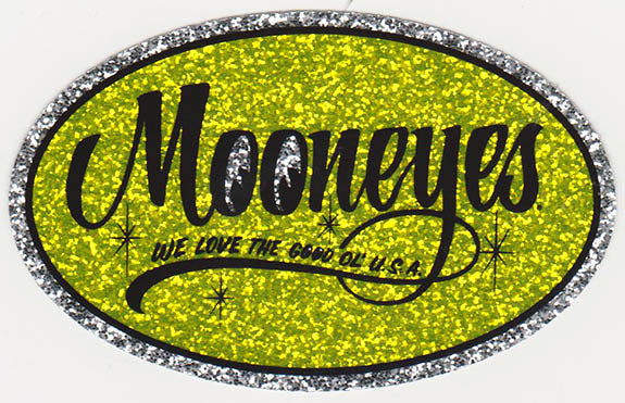 Mooneyes Oval Flake Sticker - Nitroactive.net