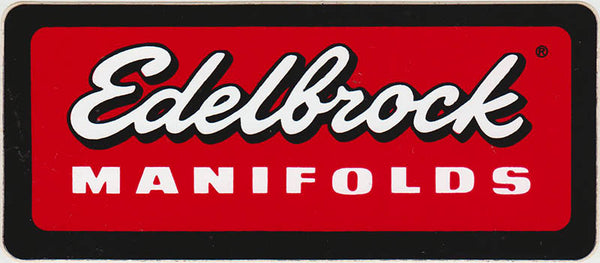 Vintage Original Edelbrock Manifolds Sticker 1970's - Nitroactive.net