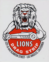 Lions Drag Strip Vinyl Sticker