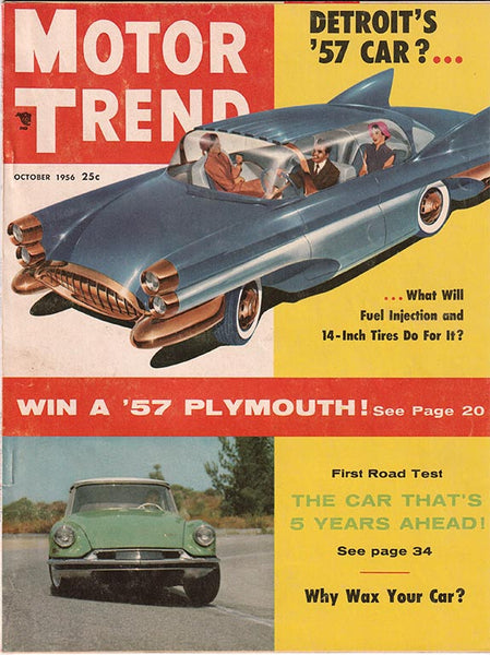 November 1956 Motor Trend Magazine