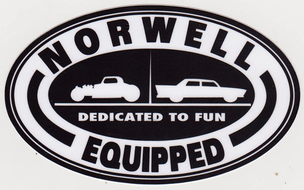 Norwell Equipped Dedicated to Fun Die Cut Sticker