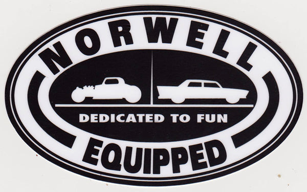 Norweld Sticker Norwell Equipped Dedicated to Fun Die Cut Sticker