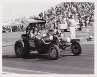 Wild Willie Borsche Winged Express Fuel Altered 8x10 Black and White Photo