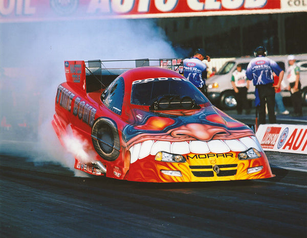 Scotty Cannon in the Oakley Time Bomb Dodge Funny Car Color 8x10 Photo