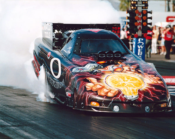 Scotty Cannon Mad Science Division Oakley Funny Car 8x10 Color Photo