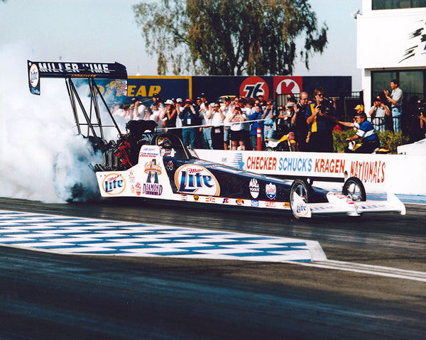 Larry Dixon Top Fuel Dragster Burnout 8 x10 Color Photo 2002