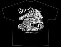 Norwell Equipped Hot Rod Wolf Black T-Shirt back