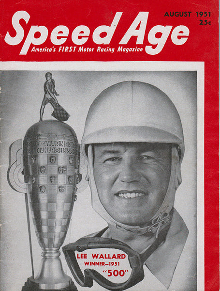 August 1951 Speed Age Magazine Lee Wallard Cover