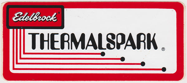 Original Vintage 1970's Edelbrock Thermalspark Decal