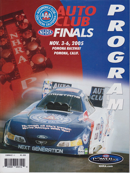 NHRA Drag Racing 2005 Auto Club Finals Program - Nitroactive.net