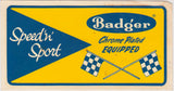 Original Vintage Badger Speed 'n' Sport Decal 1960's  front - Nitroactive.net