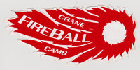 NOS Original 1970s Crane Fireball Cam Sticker