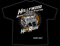 Hollywood Hot Rods Full Race Flatty Black T-Shirt
