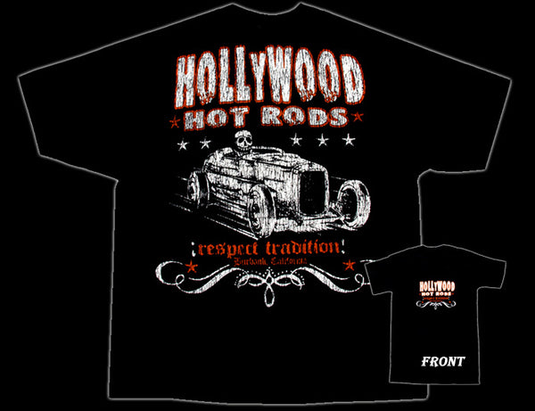 Hollywood Hot Rods Skull Rod T-Shirt - Nitroactive.net