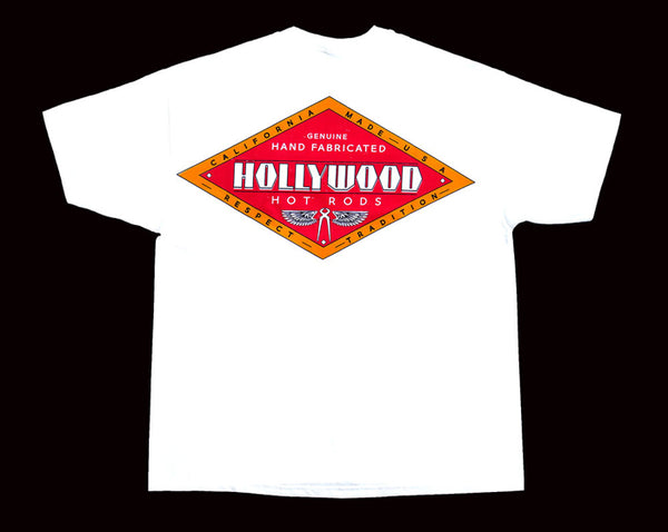Hollywood Hot Rods Diamond White T-Shirt - Nitroactive.net