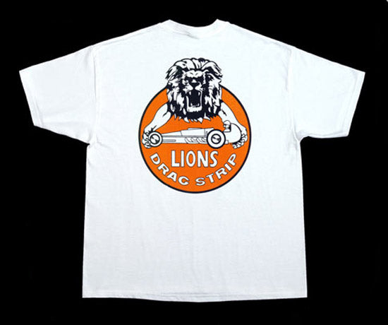 Lions Arms with dragster Drag Strip T-Shirt - Nitroactive.net