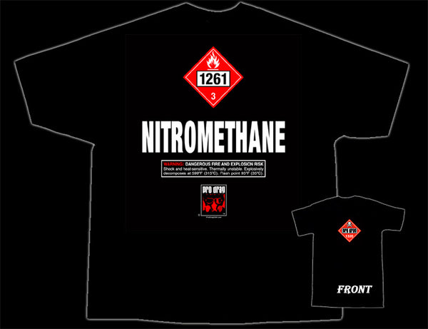Pro Drag Nitromethane Black T-Shirt - Nitroactive.net