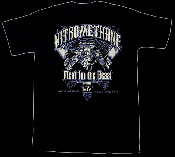Pro Drag Meat for the Beast Black T-Shirt Back