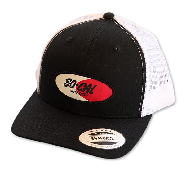 So-Cal Speed Shop Trucker Hat Black and White