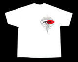 So-Cal Speed Shop Piston Pinstripe White T-Shirt Front - Nitroactive.net